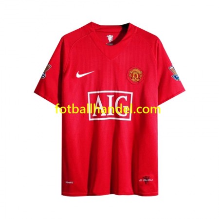 Herre Fotballdrakter Manchester United 2007 Hjemme Retro Langermet